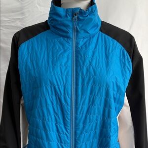 Spyder Quilted Hybrid Jacket – Blue & Black – Size Large